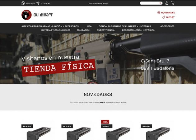 diseño web airsoft